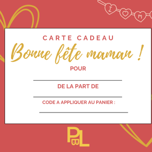 carte cadeaux spéciales fête des mères