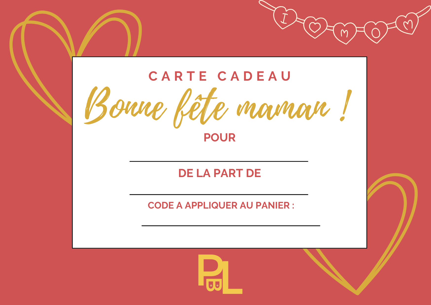 carte cadeaux spéciales fête des mères