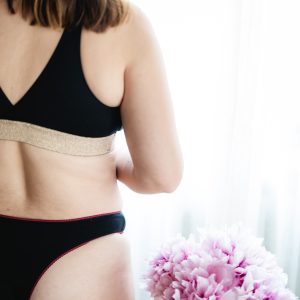 Pack Éco – 2 tangas noirs femme à élastique picot